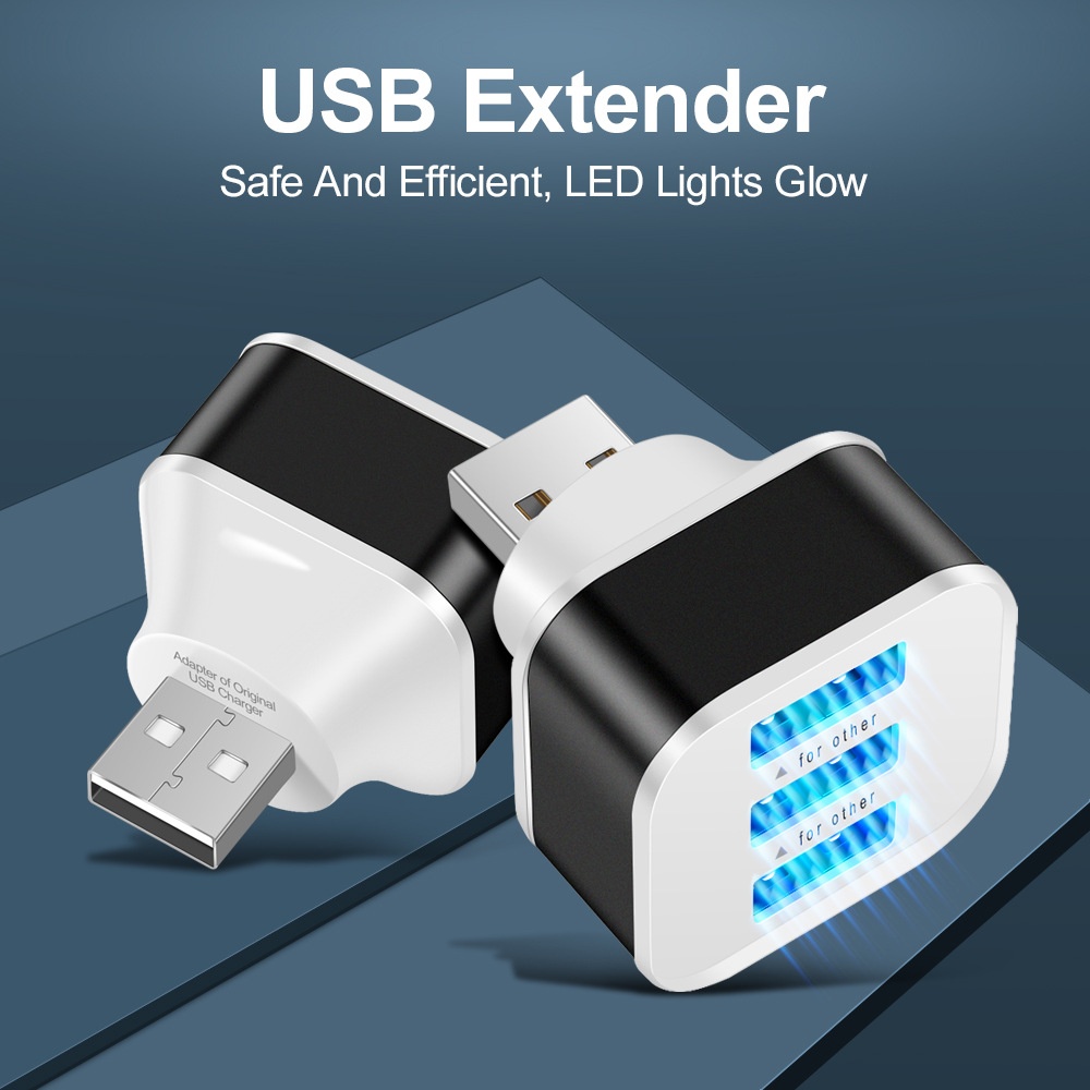 Laptop Charger - 3 พอร์ต USB สล็อตอะแดปเตอร์ USB 3