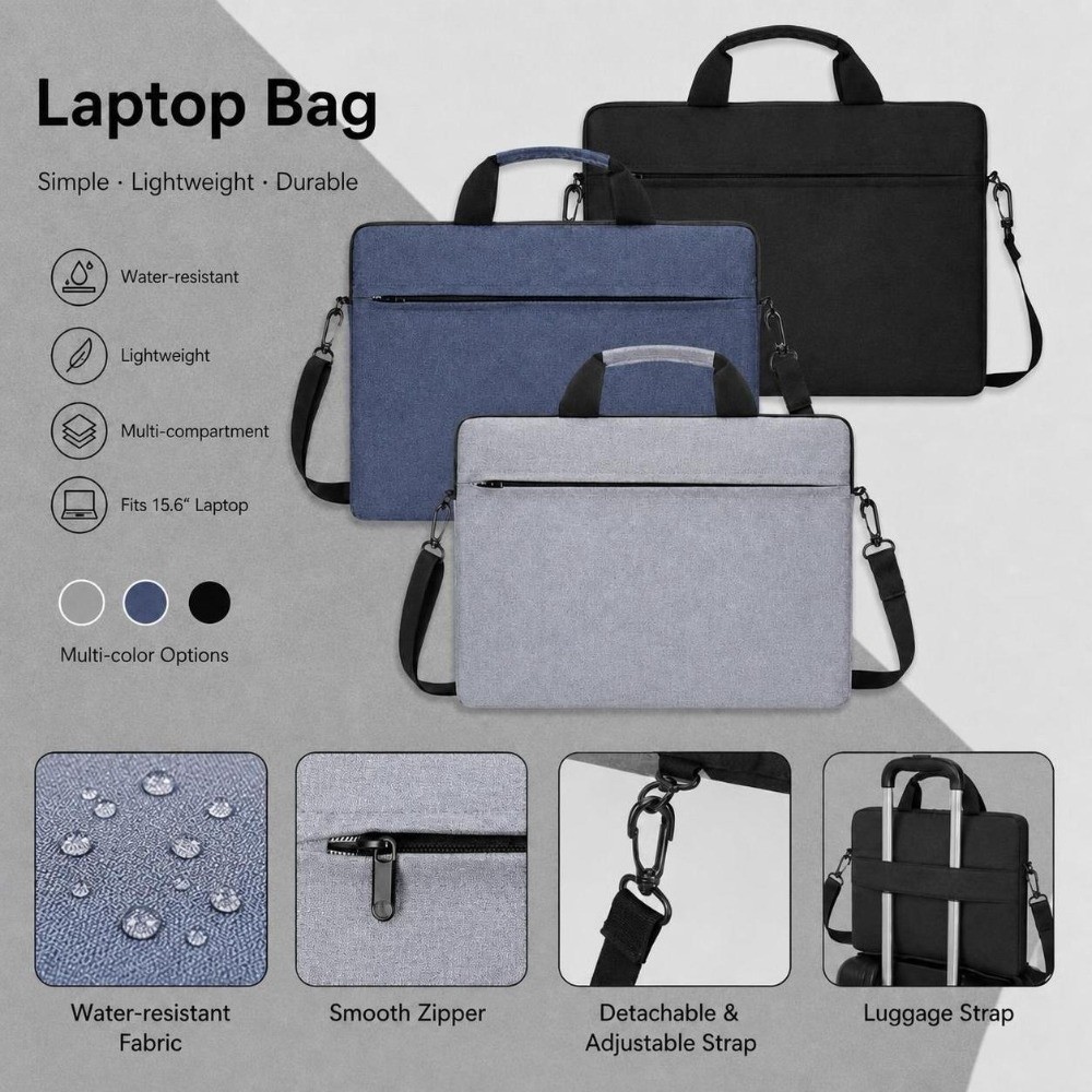 Laptop Sleeve - ซองใส่แล็ปท็อปแบบบางพิเศษ ป้องกันการกระแทก กระเป๋าใส่แล็ปท็อป กระเป๋าถือแล็ปท็อป กระเป๋าสะพายไหล่ สำหรับ