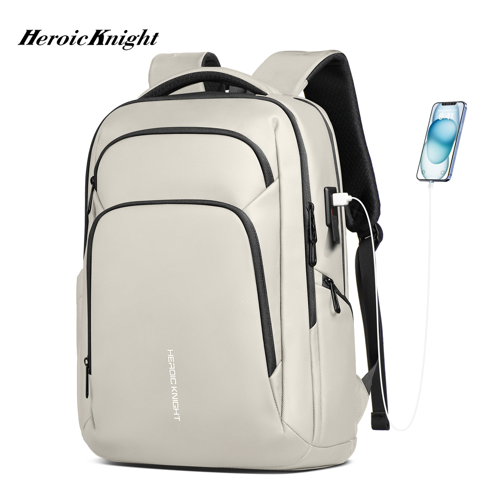 Usb Hub - กระเป๋าเป้สำหรับผู้ชาย รุ่น Heroic Knight เหมาะสำหรับใช้ในธุรกิจ ขนาด