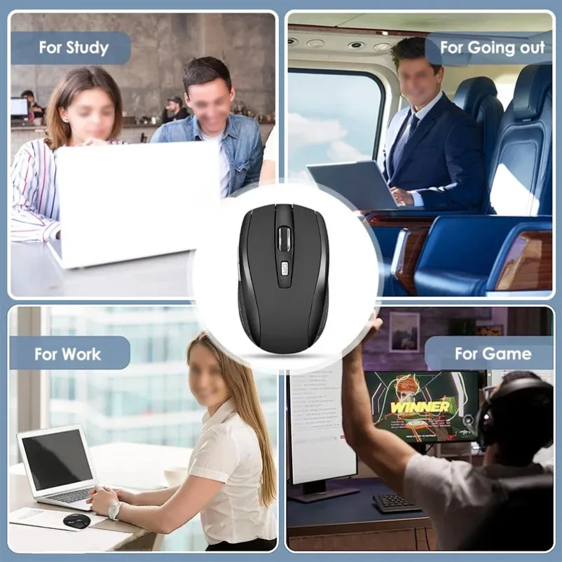 เมาส์ไร้สาย เมาส์เงียบ 2.4G เม - Laptop Mouse บทวิจารณ์และราคา