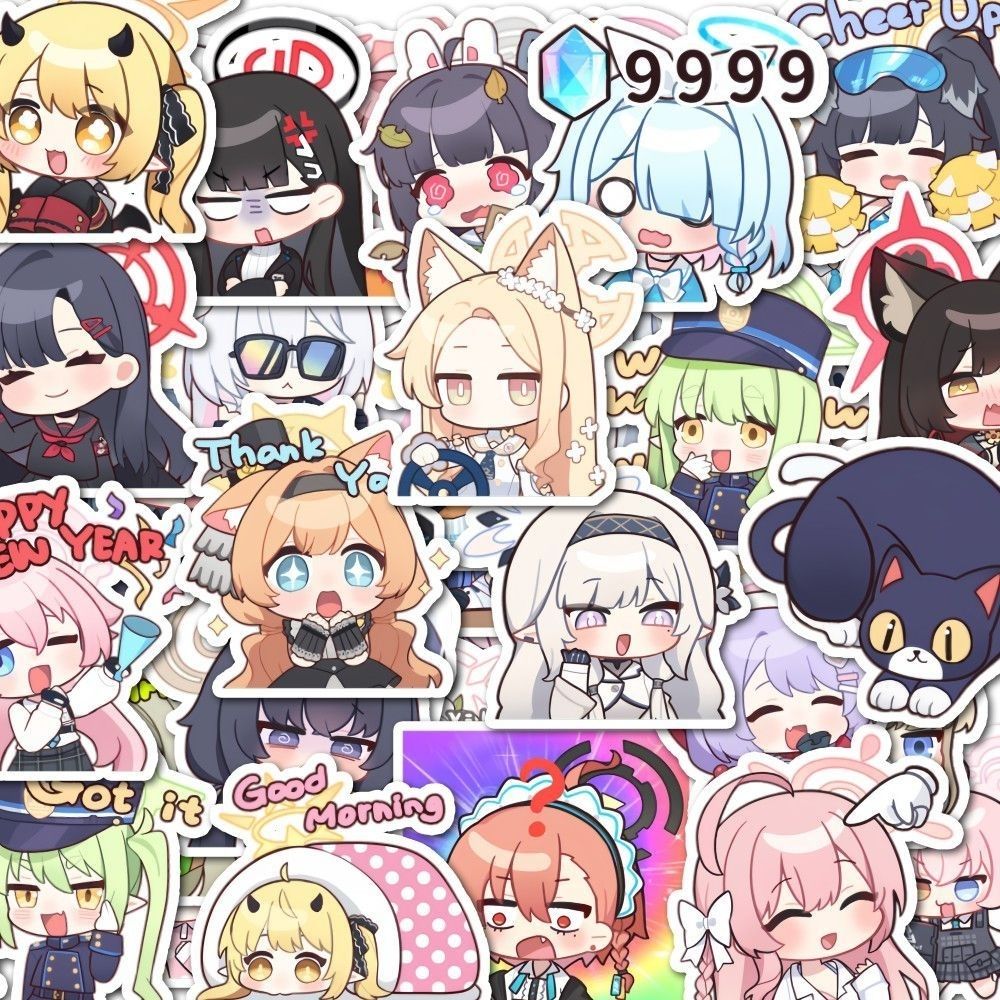 48 ชิ้น สติกเกอร์อนิเมะ Blue A - Laptop Original Accessories บทวิจารณ์และราคา